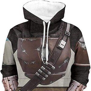 Mandalorian Hoodie Cosplay Costume 3D Pullover Hoodie